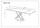 Стіл HILDA CERAMIC 160(240)*90 білий мат/чорний - изображение 9