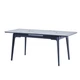 Стіл BERLIN CERAMIC 140(180)*80 білий глянець/чорний каркас - изображение 5