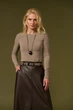 Женский лонгслив 3125 ТМ Triko Bakh 46-48 темный тауп (3125_dark taupe_1) - изображение 3