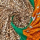 Ткань трикотаж Leopard 200 гр/м2 150 см, 100% полиэстер, трикотаж для платьев, топов и повседневной одежды зеленый 5258858 - изображение 1