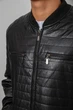 Куртка мужская однотонная экокожа черный 214R608 AGER 2XL - изображение 6