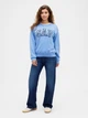 Свитшот на флисе женский GAP 461199312 XS Голубой (1161463283) - изображение 3