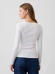 Лонгслив женский GAP 513635458 XL Белый (1161519169) - изображение 2