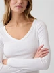 Лонгслив женский GAP 513635458 2XL Белый (1161424111) - изображение 4