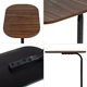 Столик приставной овальный 45х28х59см Walnut wood SW-00003367 - изображение 4