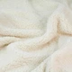 Плед-одеяло однотонный из шерпы и флиса 150x200 см молочный - изображение 6