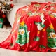 Плед флисовый Новогодние гусенята 150x200 см Велсофт Мультиколор - изображение 4