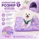 Плед для котів і собак малих порід S 40×60 см, м’який плюшевий, фіолетовий - зображення 2