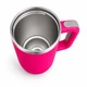 Термос термокружка Tumbler с ручкой, крышкой и трубочкой 30 см, Фуксия - изображение 5