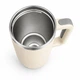 Термос термокружка Tumbler с ручкой, крышкой и трубочкой 30 см, Кремовый айвори - изображение 6