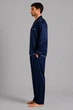 Чоловіча піжама із італійського шовку BOBRAND "Premium Blue" - 2XL - зображення 5