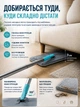 Швабра с ведром LOGAN inc LUNAR Flat Mop — комплект для уборки пола с двухкамерным ведром, автоматическим отжимом и 2 насадками из микрофибры - изображение 3