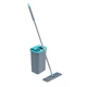 Швабра с ведром LOGAN inc LUNAR Flat Mop — комплект для уборки пола с двухкамерным ведром, автоматическим отжимом и 2 насадками из микрофибры - изображение 6