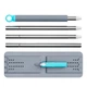 Швабра с ведром LOGAN inc LUNAR Flat Mop — комплект для уборки пола с двухкамерным ведром, автоматическим отжимом и 2 насадками из микрофибры - изображение 10