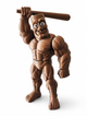 Движимая Brainrot игрушка Tung Tung Tung Muscle Sahur в коричневом цвете. - изображение 1