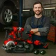 Набор инструментов KAR221 5в1 48V красный • Аккумуляторный набор KAR221 с 4 АКБ и 2 зарядками: шуруповерт, гайковерт, перфоратор, болгарка и отрезная машина 58705 - изображение 5