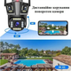 Камера видеонаблюдения WiFi IP уличная HW SM1 20S 12 МП PTZ поворотная беспроводная 3 объектива ночное видение датчик движения сигнализация двусторонняя аудиосвязь микрофон динамик microSD 128 ГБ IP66 удаленный доступ смартфон - изображение 9