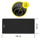 Коврик спортивный Cornix NBR XL 190 x 100 x 1.5 cм для йоги и фитнеса XR-0498 Black - изображение 4