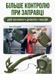 Лейка металлическая для топлива бензина дизеля в машину насадка автомобильная для металлической канистры авто мото генератора со съёмным резиновым наконечником желобок с уплотнительным кольцом прокладкой в комплекте - изображение 3