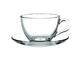 Кофейный сервиз Pasabahce Basic прозрачный стеклянный 85 мл 36 шт (163-135-97984) - изображение 1