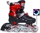 Детские ролики с регулируемым размером 34-37 Scale Sports Красные - изображение 5