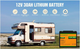 Аккумуляторная батарея ECO-WORTHY LiFePO4 12V 30Ah 384Wh литий-железо-фосфатная с BMS 3000+ циклов для солнечных систем ИБП кемпинга и электротранспорта - изображение 3