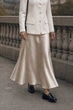 Спідниця жіноча максі крою годе з поясом на резинці Seventeen PreFall 26 молочна L-XL 2471.6829 - изображение 5