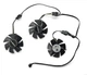 Вентилятор кулер для відеокарти Gigabyte RTX 4060 LP Low Profile 47 мм 4-pin ARX FS1250-S2053A (PLD05010S12H GA51S2H) комплект 3 шт (№403.05) - зображення 2