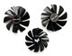 Вентилятор кулер для видеокарты Sapphire RX 5600 5700 XT NITRO FirstD FDC10H12D9-C FD10015M12D (FD10015M12S) комплект 3 шт (№339.05) - изображение 1