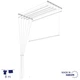 Сушарка для білизни настінно-стельова Casa Si Perfect Dry 5 x 1.6m White (CS42260V05) - зображення 1