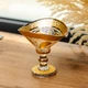 Конфетница стеклянная Bogema Gold 15 см с золотым декором для сервировки Yiwu HP-34-134 - изображение 2