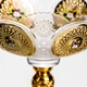 Ваза для фруктов Gold Glass стеклянная 22 см на ножке Yiwu HP-34-140 - изображение 3