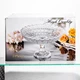 Фруктовниця на ніжці скляна Queen Lace 32 см під кришталь цукерниця ваза для кругла кафе ресторану прозоре - зображення 8