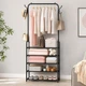 Вешалка для одежды с полками для обуви Clothes Rack Up / Напольная металлическая стойка 170×60×26 см - изображение 4