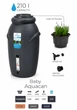 Резервуар для дождевой воды 210 л HDPE пластик антрацитовый 560x596x1130 мм - изображение 2