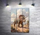 Модульная картина Трицератопс 60x90 см Модуль №2 (006391) - изображение 1