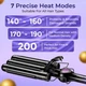 Плойка потрійна VGR V-590, 140-200 °C, керамічне покриття, LED дисплей, 130 W Фіолетова - зображення 8