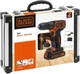 Дриль-шуруповерт Black+Decker 18 В з 2 акумуляторами 1.5 Аг (BDCDC18BAFC-QW) - зображення 8