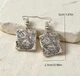 Женские сережки "Квадратики" 5 см jewelry Серебристого цвета - изображение 6
