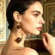Жіночі сережки "Астрономія" 9.5 см jewelry Золотисті - зображення 7