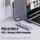 Переходник поворотный 540° USB Type-C M/F Fast Charging (PD3.1 240W 5A/48V) LED Metal Grey (48877) - изображение 8