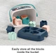 Дитячий сортер для малюків Fisher-Price Baby’s First Blocks Navy Fawn відерце з 10 кольоровими кубиками від 6 місяців (SKU-346) - зображення 6