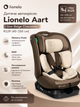 Дитяче автокрісло Lionelo Aart i-Size Beige Chocolate R129 (40-150 см) з Memory Foam, RWF та регулюванням нахилу - зображення 1