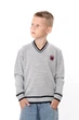 Дитячий джемпер для хлопчика зі смужками NoBrand 146 Сірий (p-20883-251553) - зображення 1
