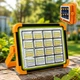 Аккумуляторный прожектор Светодиодный Solar LED фонарь PowerBank с солнечной панелью 2400mAh - изображение 1