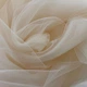 Ткань фатин евро 300 см 15 гр/м2 легкая декоративная для платьев, костюмов, декора V-H94 крем 5264186 - изображение 1