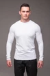 Лонгслів чоловічий базовий R.A. Long White білий 2249-M - зображення 2
