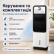 Мобільний кондиціонер / вентилятор 3-в-1 із сенсорною панеллю та дистанційним пультом управління - изображение 6