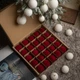 Набор елочных новогодних шаров "Бархат" 25 шт. Бордовый - изображение 3