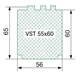 Теплоизоляционный подставочный профиль VSThermo 55x60x1185 мм - изображение 2